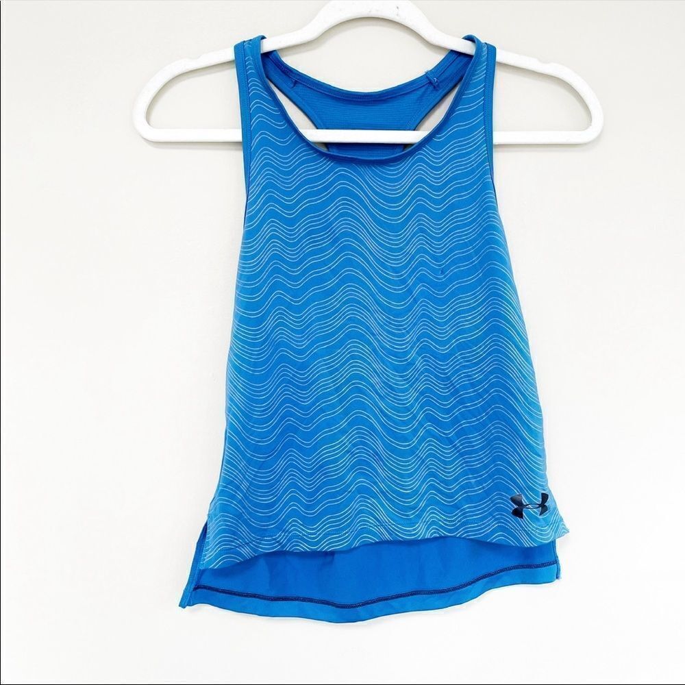 UNDER ARMOUR Blue LUNA TANK TOP SHIRT